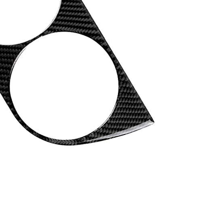 NVCNX Car Center Console Cup Holder Panel Cover Decal Compatible with Lexus IS250 2014 2015 / IS200t 2016 2017 / IS300 2016-2020 / IS350 2014-2020 Carbon Fiber Interior Trim Accessories Black - A - color: Cup Holder - a