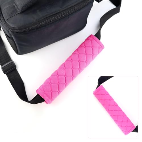 yuntop 2 PCS Car Seat Straps Shoulder Pads Soft Auto Seat Belt Cover Universal Safety Strap Cover Helps Protect Your Neck and Shoulders from Seat Belt Friction (Rose Red) - color: Rose Red