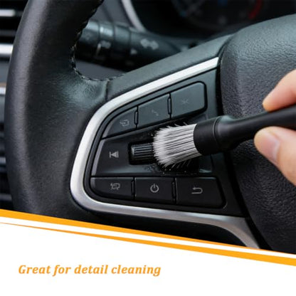 4PCS Car Detailing Brush Kit, Multi-Use Soft No Scratch Vehicle Interior Detail Duster Brush Set, Automotive Dusting Cleaning Kit for Exterior Interior, Universal for Vehicles - size: 4 PCS