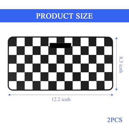 Wuyaoyao 2PCS Car Dashboard Anti Slip Mat, 12.2"×8.3" Non-Slip Dashboard Sticky Pad, PVC Car Dash Gripping Mat, Multifunctional Auto Grip Mat for Phones Sunglasses Keys Electronic Devices (White) - color: White