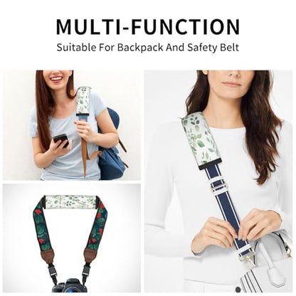 Seat Belt Cover Pad Green Eucalyptus Leaves Leaf Soft Safety Car Automotive Seat Belt Pads Cushion Shoulder Strap Covers for Cars or Bags, 2 Pcs - color: Green Eucalyptus Leaves Leaf