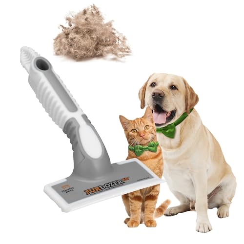 FurDozer Pet Hair Remover & Auto Detailing Tools - Cat & Dog Hair Remover for Carpets, Car Interiors, Couches, Bedding, & Pet Furniture (Gray, X6) - color: Gray, size: X6
