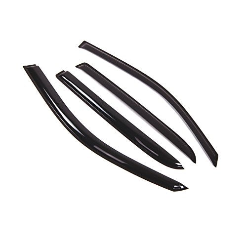 Outside Mount Window Vent Visors Rain Guards Compatible with Isuzu Ascender 7 Seat 2004-2008 | Side Window Wind Deflectors Rain Shields | Black Tinted, 4 Pcs Set, BGWV-054-4 - color: Black Tinted, size: For Isuzu Ascender 7 Seat 2004-2008