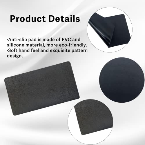 Car Dashboard Anti-Slip Rubber Pad, Multifunctional 10.6 x 5.9 Universal Non-Slip Car Magic Dashboard Gel Latex Pad for Cell Phones, Sunglasses, Keys, Coin and More Use (Black/Car Texture)