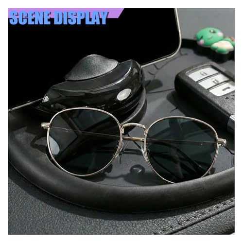 Craedli Car Dashboard Anti-Slip Mat, Multifunctional 360 Rotating Phone Holder with Temporary Parking Number, Universal Car Organizer Storage for Sunglasses/Keys/Daily Essentials (Turtle-Black) - size: Turtle-Black