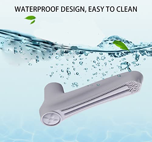 Door Levers Handle Cover, 2 PCS Anti-Collision Anti Static Electricity Door Handle Silicone Protective Cover for Children protectoin (Grey) - color: Grey