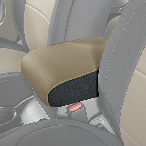 Diver Down Neoprene Center Console Cover - Fits Jeep 2007-2018 JK JKU Wrangler - Cushioned Armrest Cover - Doesn't Burn Your Elbow - Tight Custom Fit - Comfortable Foam Armrest Pad (07-10 Tan) - color: Tan, size: 2007-2010 JK
