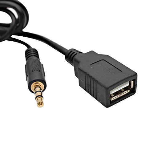 AUX Cord, Car Audio USB AUX Input Adapter Stereo CD Changer Compatible with Honda Accord 2003-2011/City 2002-2011/CRV 2005-2011/Civic 2006-2011/Odyssey 2005-2011 - size: USB+AUX Adapter