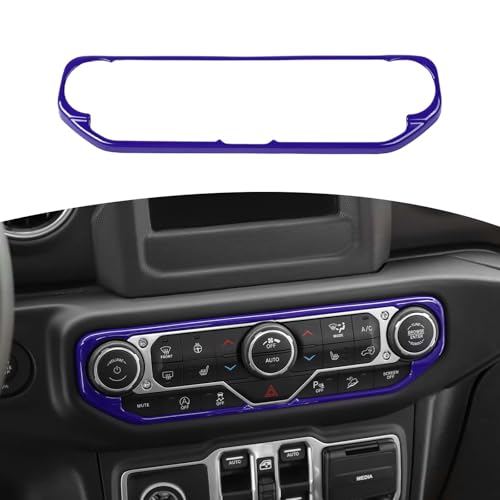 RT-TCZ for Wrangler JL Center Dash AC Switch Cover Trim Frame Purple for Jeep Wrangler JL JLU Gladiator JT 2018-2023 Purple Interior Accessories - color: Purple