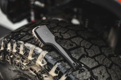 Detail Factory - ProGrip Tire Brush - Ergonomic ProGrip Handle, Stiff Synthetic Bristles, Ergonomic Design, Clean Your Tires with Ease - Grey - color: Gray, size: Standard