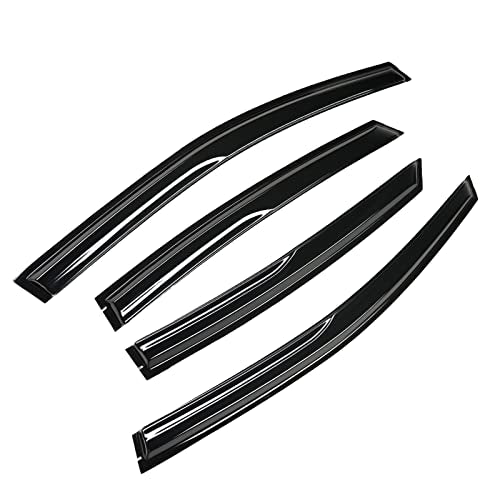 94714 Tape-On Smoke Tinted Side Window Visor Deflectors Vent Rain Guards Compatible with Fusion 2013-2020 S SE SEL Titanium Hybrid - size: 2013-2020 Fusion