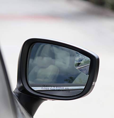 "Rhombus 4000" Car Blind Spot Mirror by Safe View Company - Change Lanes w Confidence, Frameless HD Convex Glass, Seamlessly Contours to Rear View Side Mirrors, Peel & Stick (2Pack) - size: Rhombu-saurus
