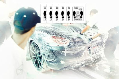 White Car Paper Floor Mats,50Pcs Vehicles Disposable Floor Pads,Temporary Cars Floor Protector,Automotive Mat Covers Protector,Detailing Detail Wash,Temporary Sticky 16x20inch