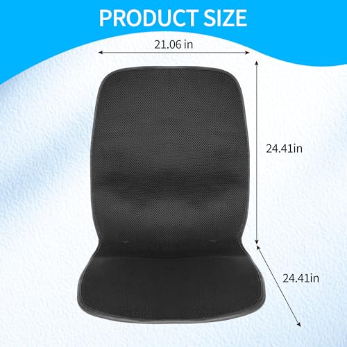 Cool Seat Cushion, Breathable Car Seat Cushion Universal Fit for Most for Auto SUV Truck, Non-Slip Seat Protector (L) - size: L
