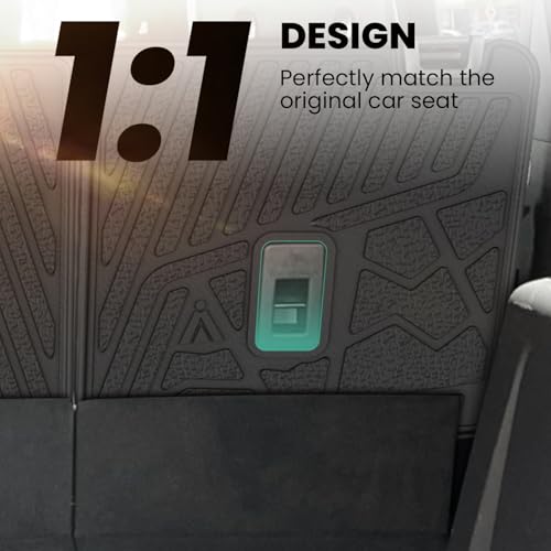 LASFIT Rear Back Seat Cover for Ford Bronco 4-Door 2021-2026 TPE Backrest Mats All Weather Protector Waterproof Split-Seat Design Liner Non-Slip Easy Clean, Bronco 4 Door Accessories - style: 4) Bronco 4-door| 21-25 | Back Seat Cover