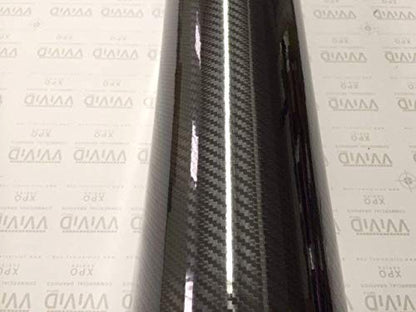 VVIVID Epoxy High Gloss Black Carbon Vinyl Automotive Wrap Film DIY Easy to Install No Mess (1.5ft x 5ft) - color: Black, size: 1.5ft x 5ft