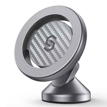 SYNCWIRE for MagSafe Car Mount - Kevlar Material Magnetic Phone Holder for Car Dash,360° Rotation Strong Magnets Car Phone Holder Compatible iPhone 17 Pro Max Air 16 15 14 13, MagSafe Car Accessories - style: Kevlar