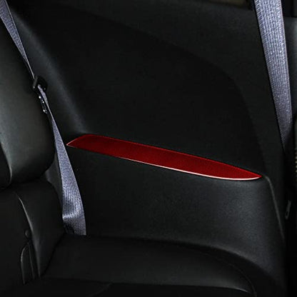 Car Rear Armrest Sticker Carbon Fiber Decal Interior Trim Cover for Chevrolet Camaro 2010 2011 2012 2013 2014 2015 Accessories - color: Rear Armrest
