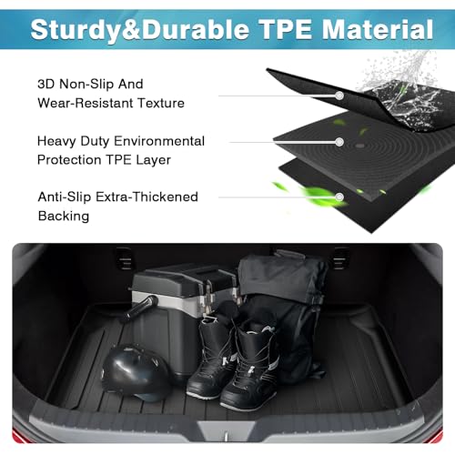 Mixsuper Custom Fit Cargo Liner for 2019-2025 2026 Mazda 3 Hatchback Trunk Liner All Weather Rear Cargo Trunk Mat (Does Not Fit Sedan Models) Black - size: Fit for Mazda 3 Hatchback | 2019-2026