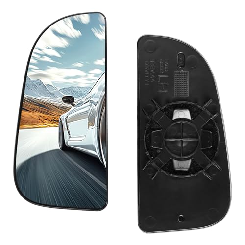 Driver Left Side Lower Mirror Glass 68067731AA Compatible With Dodge Ram 1500 2500 3500 4500 5500 Towing Mirror 2010-2018, Left Side View Convex Lower Glass with Rear Mounting Bracket - style: Driver Side Lower Mirror (Left)