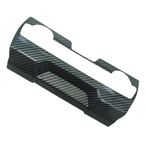 Car Central Console air Conditioning Panel Frame Compatible with Honda Civic Accessories 10th Gen 2016 2017 2018 2019 2020 2021 ABS Carbon Fiber Style Interior - color: Air Conditioning Panel Frame