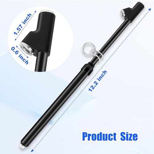 2-Pack Dual Head Tire Pressure Gauge – Heavy Duty 10-150 PSI Air Pressure Gauge with Stainless Steel Body, Metal Nozzle & Durable Plated Brass – for Cars, Trucks, Bikes, RVs (Black) - color: Black, size: 2P