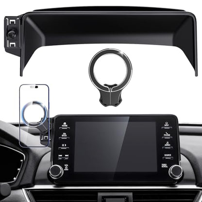 Magnetic Phone Holder for Honda Accord 2018 2019 2020 2021 2022 (10th Gen): for Magsafe Car Screen Mount Accessories Compatible with Touchscreen, All Phone iPhone, 360° Rotation Dashboard Stand - style: for 2018-2022 Accord