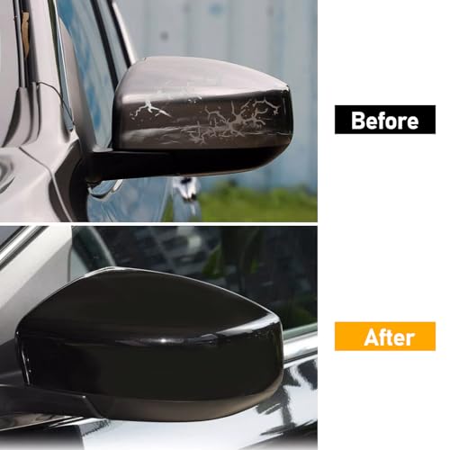 Moonlinks Compatible with Nissan Sentra 2013 2014 2015 2016 2017 2018 2019 Left Side Mirror Cover Replacement, Glossy Black Left Driver Side Door Rearview Mirror Cap Trim - size: Left Black