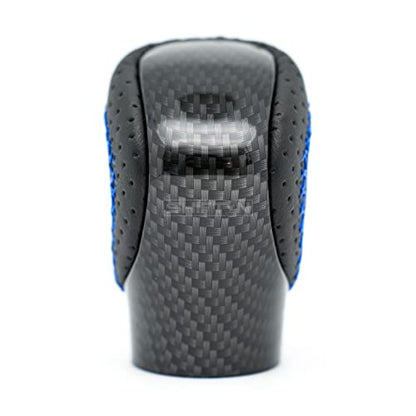 Gear Shift Knob Shifter for Lexus ES GS GX is NX RC RX 200t 300 350 3450h 450hL 350L (Blue Stitch/Carbon Fiber Pattern) - color: Blue Stitch / Carbon Fiber Pattern
