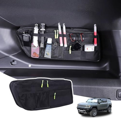 Car Trunk Organizer Storage Cargo for Hummer EV SUV Accessories Large Capacity Stable Foldable Multi-Function Trunk Side Window Luggage Storage Bag Rear Trunk Organizer for 2024 2025 2026 (Right)