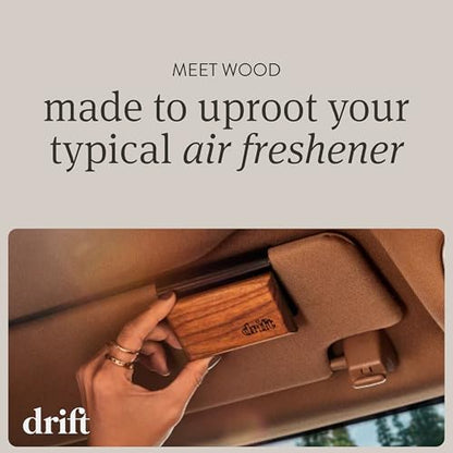 Drift Car Air Freshener - The Original Wood Air Freshener - Car Odor Eliminator - Long Lasting Scent - Metal Clip - Essential Oils - Clean Ingredients - Grove Scent 3 Pack Refill - NO CLIP INCLUDED
