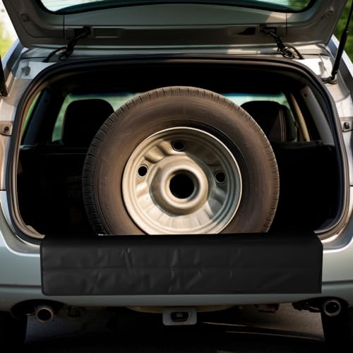 Tinideya Large Rear Bumper Protector for Cars 41 x 25 Inch Bumper Guard Foldable Protective Mat Dog Blanket Cargo Liner Preventing Scratches While Unloading and Loading for SUV Van Truck Vehicle - size: 41 x 25 Inches