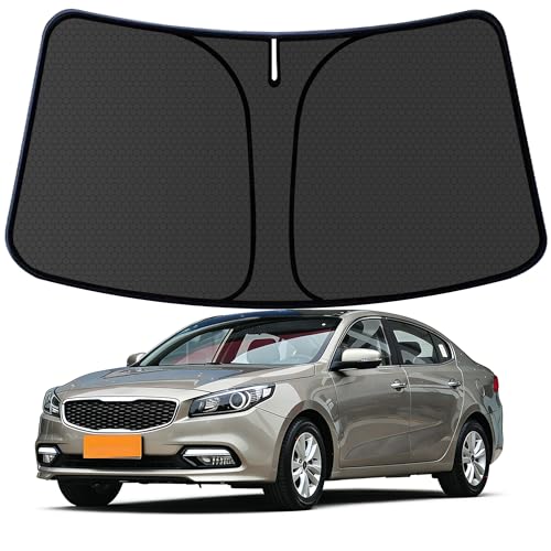 K4 Customized Windshield Sun Shade for 2014-2022 2021 2022 2023 K4 Front Window Sunshade Visor Protector Foldable Blocks UV Rays Keep Car Cooler Accessories - size: FOR Kia K4 2014-2023