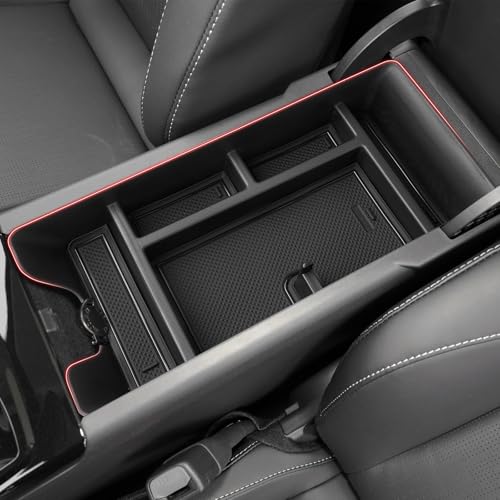 Autorder Center Console Organizer for 2025-2026 Toyota Camry Accessories Armrest Storage Box Secondary Insert Tray with Anti-Slip Mat - size: 2025-2026 Camry