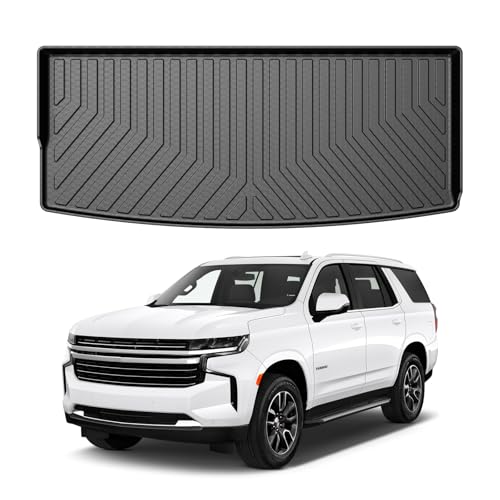 Mixsuper Cargo Liner for Chevrolet Tahoe/GMC Yukon 2021-2026, All Weather Cargo Mat Trunk Liner, Behind The 3rd Row Seats, Black - size: Cargo Liner Behind 3rd Row