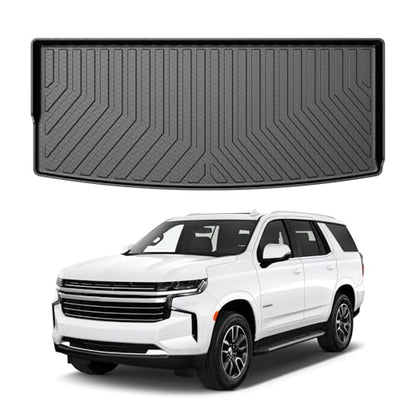 Mixsuper Cargo Liner for Chevrolet Tahoe/GMC Yukon 2021-2026, All Weather Cargo Mat Trunk Liner, Behind The 3rd Row Seats, Black - size: Cargo Liner Behind 3rd Row