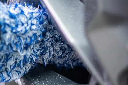 [Barrel Blade Lite] Microfiber Wheel Brush - Blue Plush