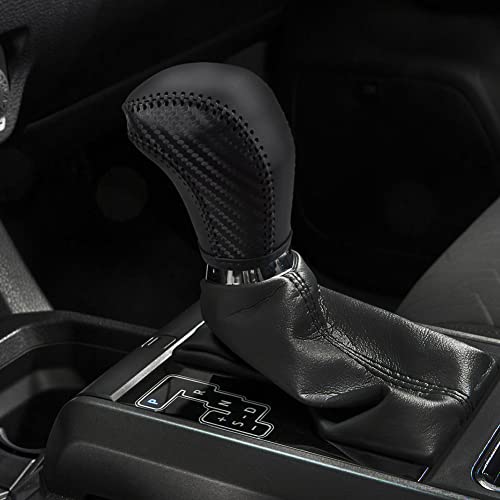 Auto Car Leather Gear Shift Knob Cover Trim for Toyota Highlander 2014-2019/ Tacoma 2016-2022 Accessories - color: B