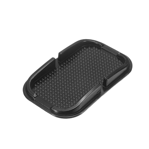 HARFINGTON Car Dashboard Anti-Slip Mat 6" x 4" Universal Sticky Dash Pad Washable Reusable Car Non-Slip Mats for Phone Keys Sunglasses Electronic Devices, Black