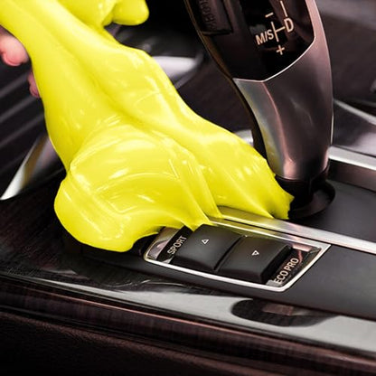 PULIDIKI Car Cleaning Gel Detailing Kit Clean Putty Gel Reusable Auto Detail Tools Car Slime Cleaner Cleaning Supplies, Dust Remover Gifts for Men Women Yellow - color: Yellow