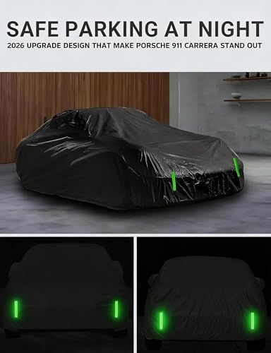 Proadsy 2026 Upgrade Car Cover Compatible with C4 Corvette 1984-1996 Windproof All Weather Waterproof Sun Rain UV Dust Snow Protection Outdoor Covers - size: Corvette C4