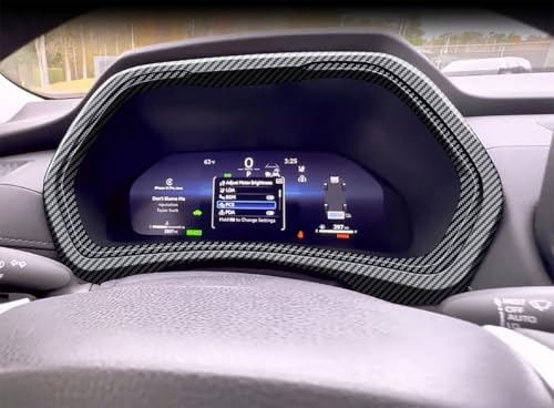 Car Dashboard Cover Compatible With Toyota New Grand Highlander 2024 2025 2026 Dash Board Instrument Panel Frame Dial Dashboard Trim Interior Car Accessories ABS 1PC (Carbon Fiber Style) - color: Carbon Fiber Style