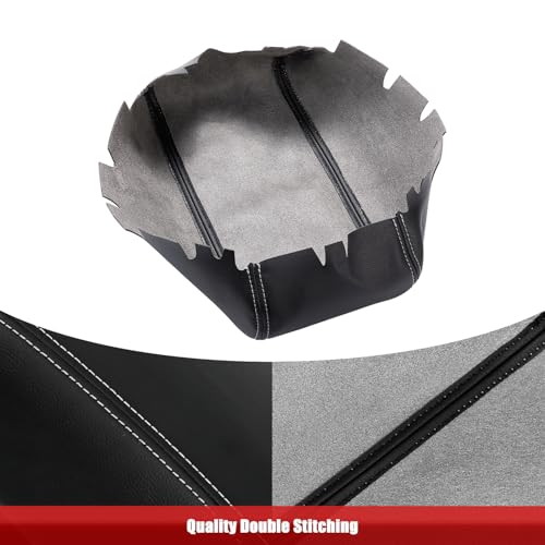 KBH Center Console Armrest Cover Upholstery for Jeep Grand Cherokee & Dodge Durango 2011-2020, Arm Rest Lid Replacement Cover, Vinyl Leather, Black-Gray Stitch - color: Black-Gray Stitch, size: Grand Cherokee & Dodge Durango 2011-2020