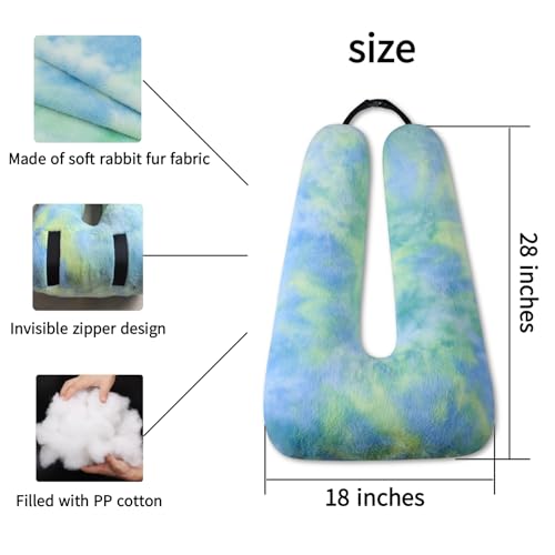 FHSGGP Travel Pillow Car Pillow Kid Car Sleeping The Sleeping Aid for Adults and Kids on Road Trips Kids Travel Pillow Colorful Green - color: B-colorful Green