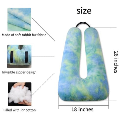 FHSGGP Travel Pillow Car Pillow Kid Car Sleeping The Sleeping Aid for Adults and Kids on Road Trips Kids Travel Pillow Colorful Green - color: B-colorful Green