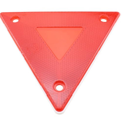 TAODAN 10PCS 6x5.2inch Red Plastic Safety Reflective Warning Sign Slow Moving Vehicle Triangle Safety Sign for Outdoor Trucks Car Golf Carts