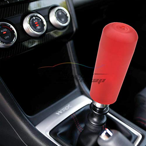 EZAUTO WRAP Red Shift Knob Stick Frosted Matte Crystal Bubble Long Throw Gear Shifter 10cm - color: Matte Red, size: 10cm
