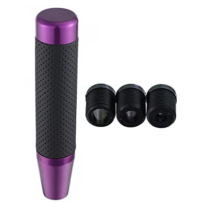 Abfer Tall Shift Knob Car Long Shifter Knob Weighted Gear Stick Shifting Lever Replace Extension Fit Most Manual Automatic Transmission Vehicle, Purple-1 - color: Purple-1
