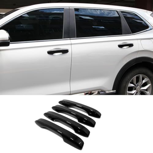 Car Accessories Exterior Door Handle Cover Trim Without Smart Holes Compatible with Honda CR-V CRV 2023 2024 2025 2026 (Glossy Black) 4PCS ABS - color: Glossy Black