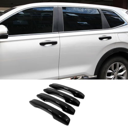 Car Accessories Exterior Door Handle Cover Trim Without Smart Holes Compatible with Honda CR-V CRV 2023 2024 2025 2026 (Glossy Black) 4PCS ABS - color: Glossy Black